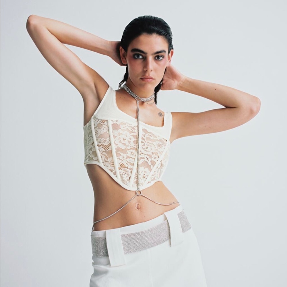 lace corset top